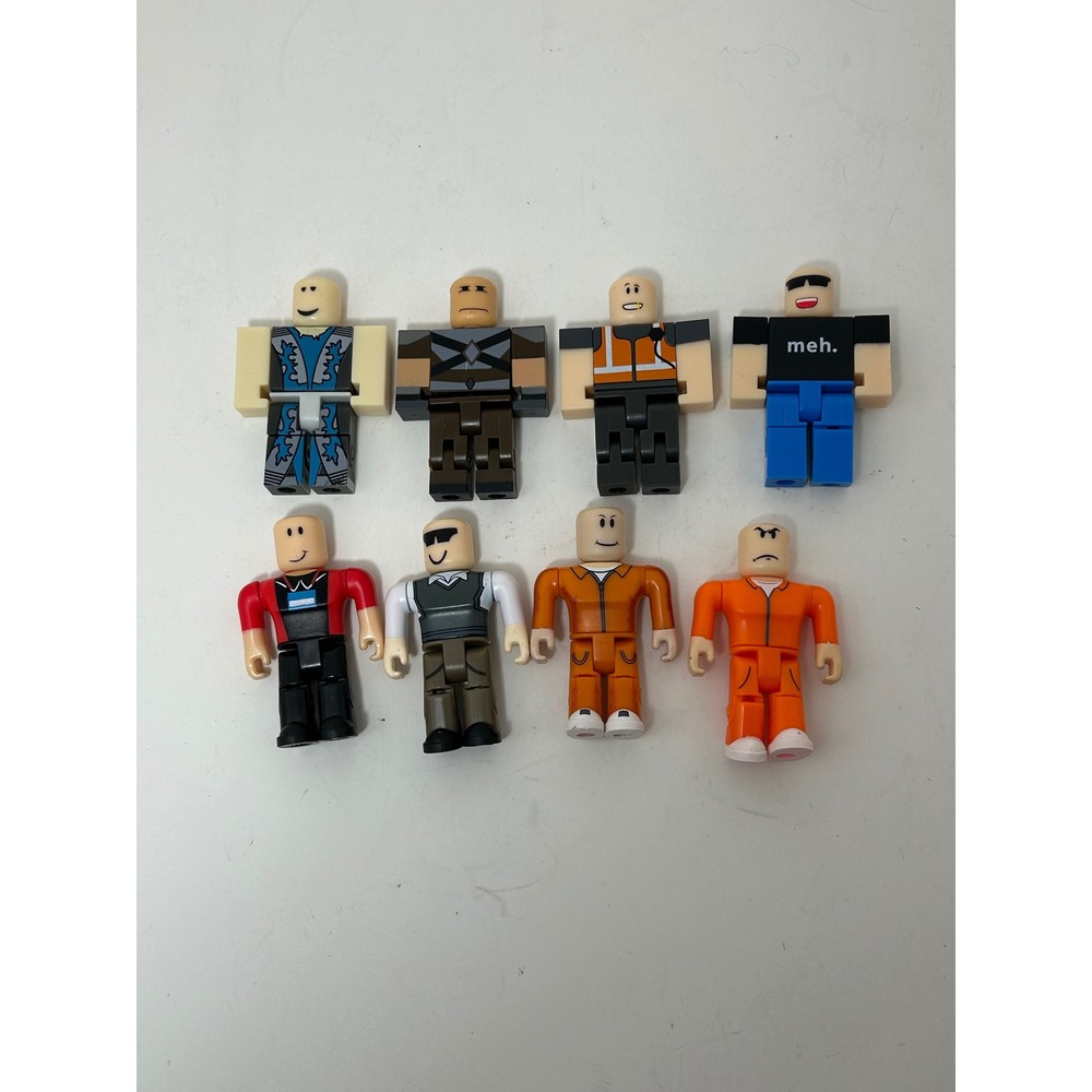Roblox Action Figure Lot of 8 Jailbreak Construction Avatar Mixed Characters